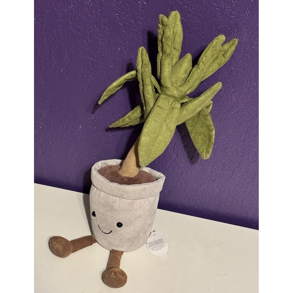 Jellycat Amuseable Dragon Tree Potted Plant Plush Retired New Tags Rare